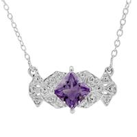 Moroccan Amethyst Necklace in Sterling Silver 0.95ct