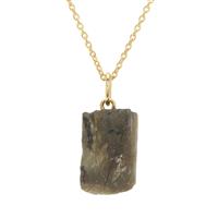 Labradorite Necklace in Gold Plated Sterling Silver 17.50cts
