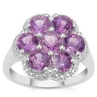 Moroccan Amethyst Ring in Sterling Silver 3.30cts
