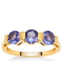 AA Tanzanite Ring in 9K Gold 1.50cts