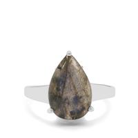 Labradorite Ring in Sterling Silver 6.25cts