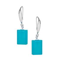 Amazonite Earrings in Sterling Silver 13cts (F)