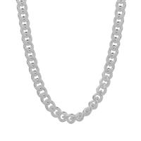 20" Sterling Silver Classico Diamond Cut Curb Chain 4.41g