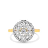 Diamonds Ring in 18K Gold 1.03cts