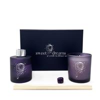 Gem Auras Sweet Dreams Lavender Candle and Room Diffuser with Amethyst ATGW 62.5cts