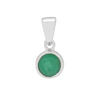 Sakota Emerald Pendant in Sterling Silver 0.80ct