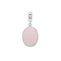 Pink Aragonite Pendant in Sterling Silver 19.20cts