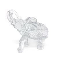 Large Glass Elephant Ornament 