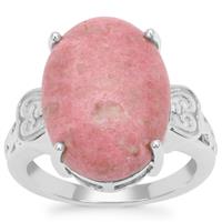 Norwegian Thulite Ring in Sterling Silver 11.89cts