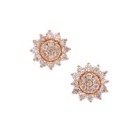 Natural Pink Diamond Earrings in 9K Rose Gold 0.52ct