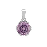 TheiaCut™ Rose De France Amethyst Pendant in Sterling Silver 6cts