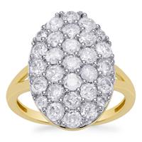 GH Diamonds Ring in 9K Gold 2.25cts