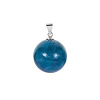 Neon Apatite Pendant in Sterling Silver 49.50cts