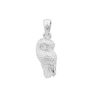 Owl Pendant in Sterling Silver