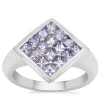 Tanzanite Ring in Sterling Silver 1.52cts