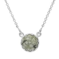 Rainforest Jasper Necklace in Sterling Silver 3.50cts