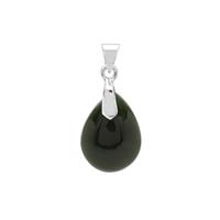 Nephrite Jade Pendant in Sterling Silver 15.50cts