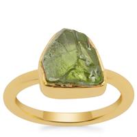 Suppatt Peridot Ring in Gold Plated Sterling Silver 7.83cts