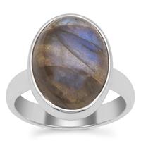 Paul Island Labradorite Ring in Sterling Silver 8.10cts