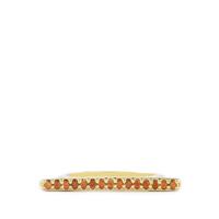 Champagne Zircon Bridge Maxi Stacking Ring in Gold Vermeil 0.33ct 