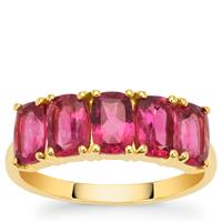 Nigerian Rubellite Ring in 9K Gold 2.35cts