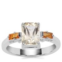 Serenite Ring with Diamantina Citrine in Sterling Silver 1.58cts