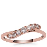 Natural Pink Diamond Ring in 9K Rose Gold 0.35ct