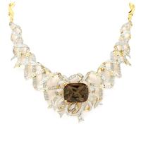 Csarite® & Diamond 18k Gold Necklace MTGW 77.84cts