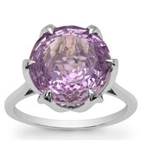 TheiaCut™ Rose De France Amethyst Ring in Sterling Silver 5.90cts