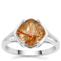 Rutile Quartz Ring in Sterling Silver 2.75cts