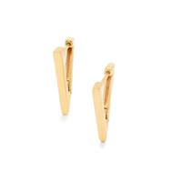 Triangle Hoop Earrings in Gold Plated Sterling Silver