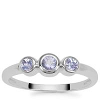 Tanzanite Ring in Sterling Silver 0.45ct