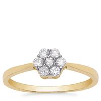 Canadian Diamonds Ring in 9K Gold 0.26ct