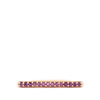 Amethyst Brigde Maxi Stacking Ring in Rose Gold Vermeil 0.32