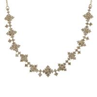 Champagne Argyle Diamond Necklace in 9K Gold 2cts