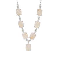 Bahia Rutilite Necklace with Yellow Diamond in Sterling Silver 11.33cts
