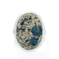 16.23ct K2 Azurite Sterling Silver Aryonna Ring