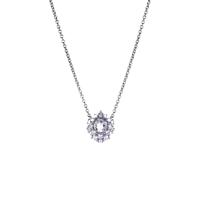 Diamond Necklace in 18k White Gold 0.48ct