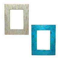 Gem Auras Mother Of Pearl Photo Frame (Medium Size) - Available in Cream or Teal 