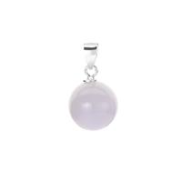 Type A Lavender Jadeite Pendant in Sterling Silver 8.06cts