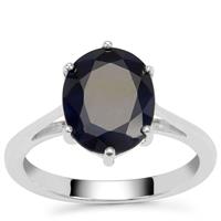 Madagascan Blue Sapphire Ring in Sterling Silver 4.25cts
