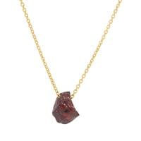 Rhodolite Garnet Necklace in Gold Plated Sterling Silver 6.55cts