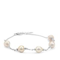South Sea Cultured Pearl Bracelet in Sterling Silver (8mm)