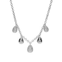 Diamond Droplets Necklace in 18K White Gold 0.35ct