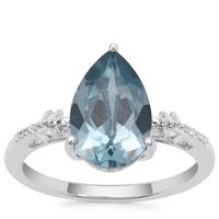 Versailles Topaz Ring with White Zircon in Sterling Silver 3.47cts