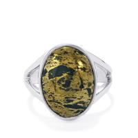 Apache Gold Pyrite Ring in Sterling Silver 10cts
