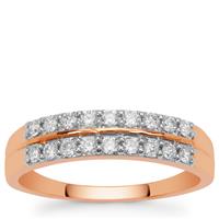 Argyle Diamonds Ring in 9K Rose Gold 0.34ct