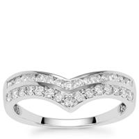 Canadian Diamonds Ring in 9K White Gold 0.51ct