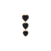 Black Onyx Pendant in Gold Tone Sterling Silver 6.50cts