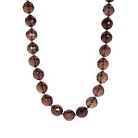 Smokey Quartz Necklace in Sterling Silver 358.55cts